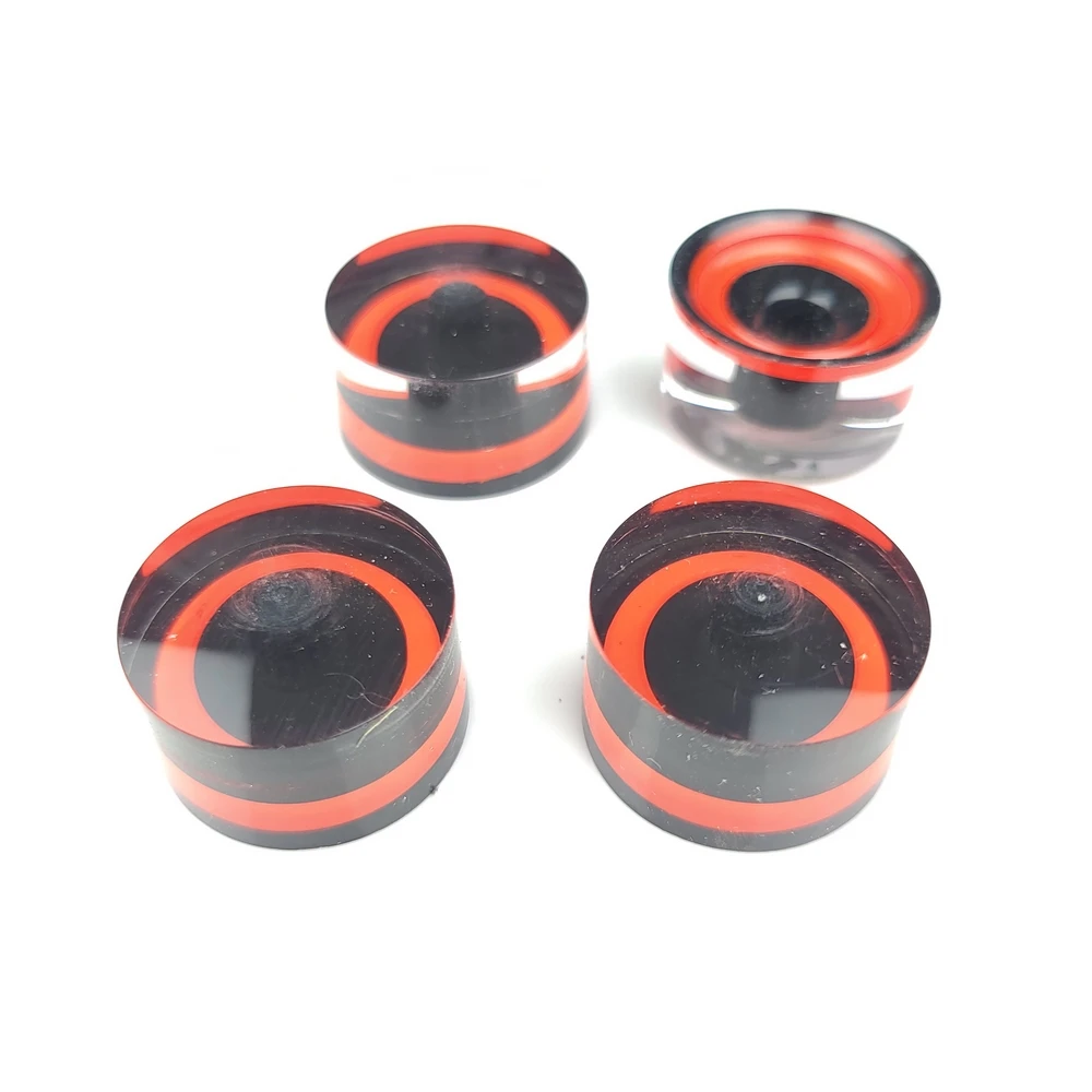 4 Pcs Guitar Control Knobs for 6mm Red Abalone Speed Volume Tone Potentiometer Knob Compatible with LP SG Electric Guitar KSP82