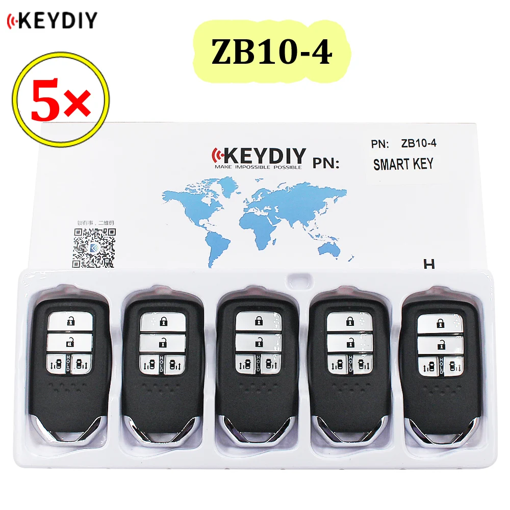 

10pcs/lot Universal ZB10-4 KD Smart Key Remote for KD-X2 KD Car Key Remote Replacement Fit More than 2000 Models