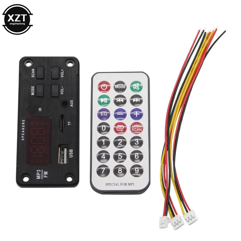 Wireless Wireless MP3 WMA Decoder Board Audio Module Support USB TF AUX FM Audio Radio Module For Car accessories