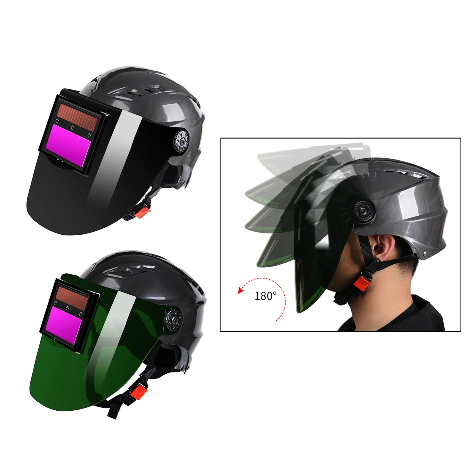 Solar Power Auto Darkening Welding Helmet Welding Mask Helmet Hood  Glasses for TIG MIG Arc Weld Grinding  Mask