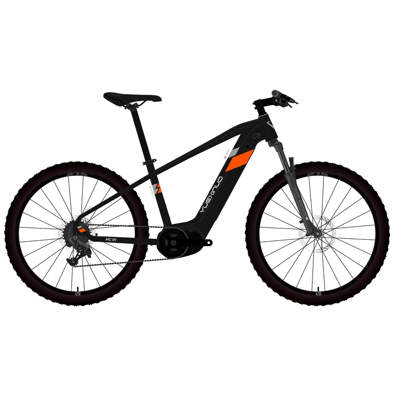 27.5inch electric mountian bicycle 36v14AH Hide lithium battery bafang 250w mid torque motor  max speed 50km/h emtb