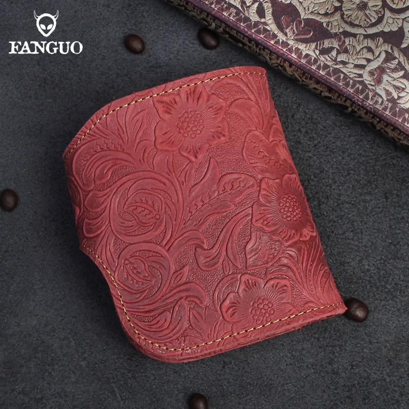 Wallet Men Short Genuine Leather Men's Wallet Head Layer Cowhide Fashion Casual Wallet Coin Purse Card Holder Wallet