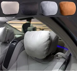 2Pcs Maybach Design S Class Ultra Soft Natrual Car Headrest Neck Seat Cushion Headres Covers For Benz A B C E CLS GLS GLE GLC GL