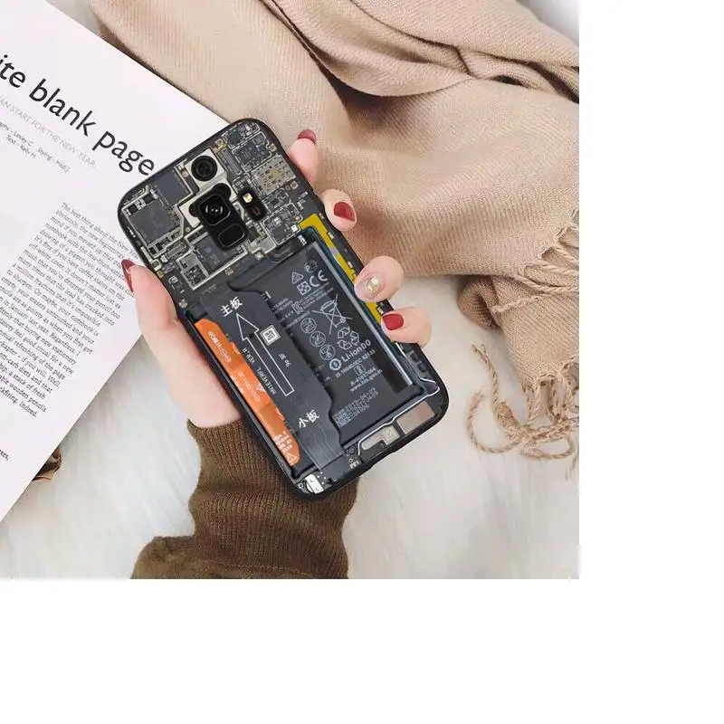 Motherboard Circuit Board Phone Case For Samsung Galaxy S20 S10 Plus S10E S5 S6 S7edge S8 S9 S9Plus S10lite 2020