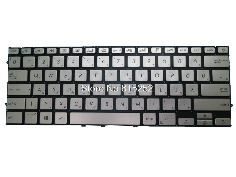 Laptop Backlit Keyboard For ASUS For VivoBook S14 S431F S431FA S431FL Silver Hungary HU/Nordic NE