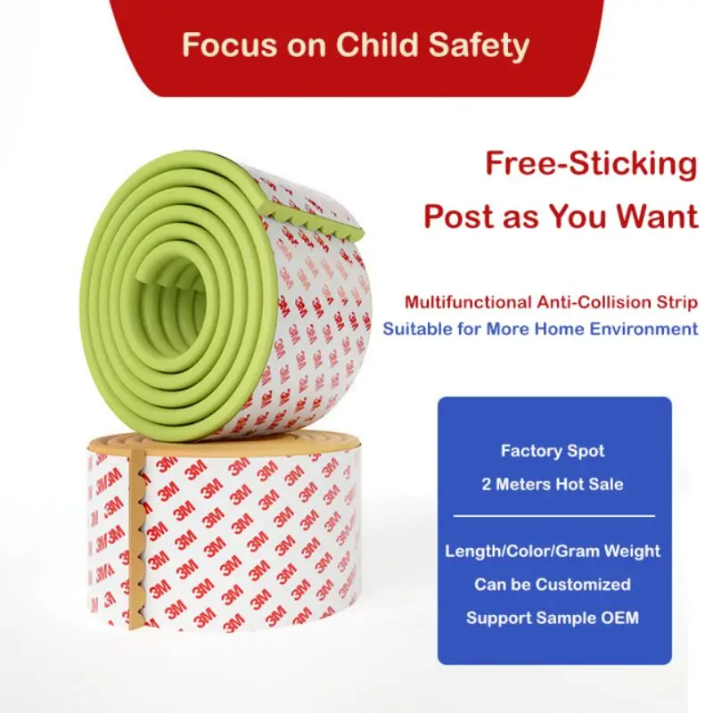 2 м без клея W тип многофункциональная наклейка на стену для детского сада мягкая сумка детский стол край полосы для предотвращения столкновений