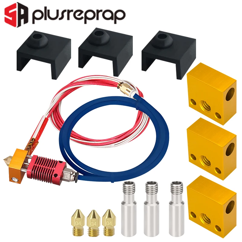 

CR10 1.75mm J-head Hotend kit Aluminum Heat Block with Heater Thermistor Ender-3/CR-10/CR-10S With 0.4MM Nozzle 3D Printer Parts