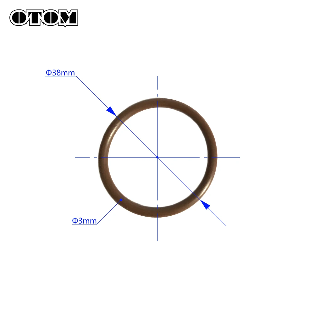 OTOM Motorcycle 10 Pcs Two-stroke Exhaust O-ring Engine Manifold Gasket Seal Fluorine Rubber 0770380030 For KTM SX XC 85 105 XCW