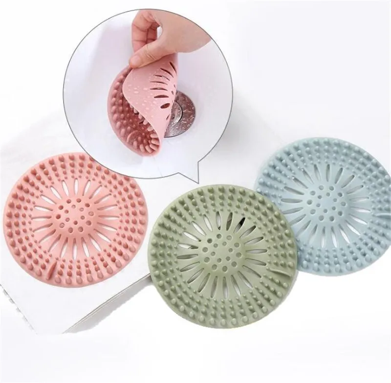 Hot 300pcs/lot Kitchen Sink Filter Stopper Sewer Drain Hair Colanders Strainers Filter Bathroom Drain Kitchen Sink