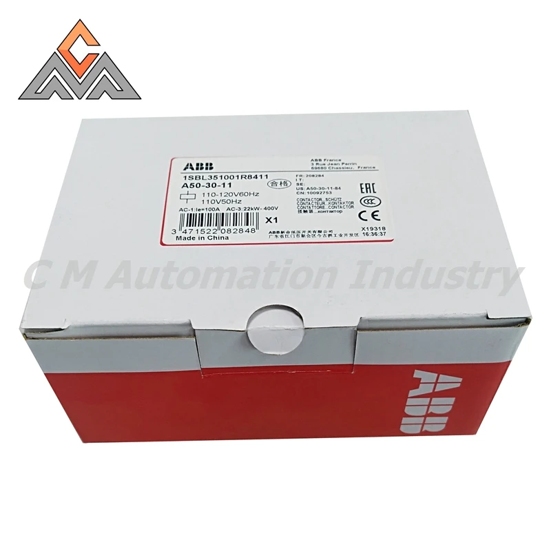 الأصلي جديد ABB AC قواطع 220V380V110V24V50A63A75A A50-30-11 A63-30-11 A75-30-11