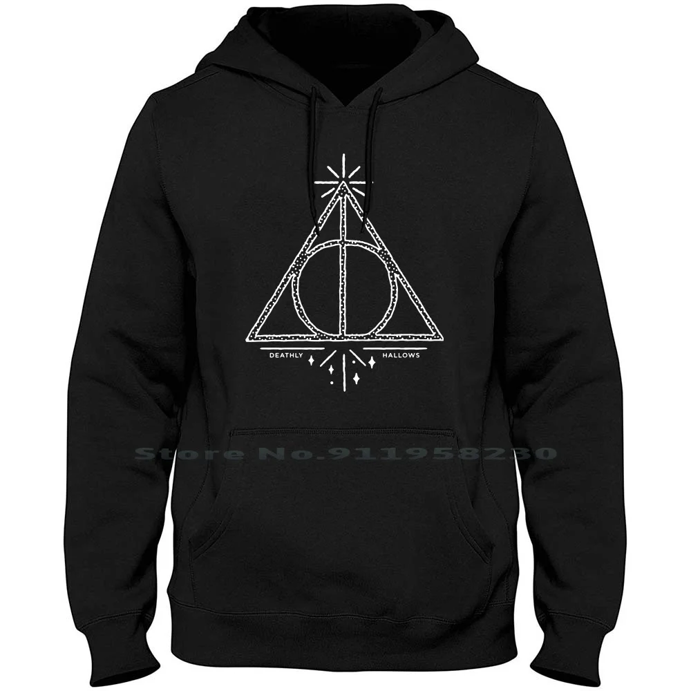 The Deathly Hallows Icon Hoodie Sweater 6XL Big Size Cotton New Year Popular Deathly Party Movie Year Icon Hall Low Hot Eat Ear