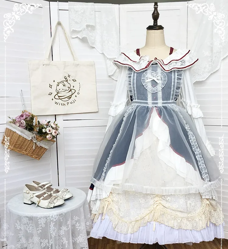 

Snow Baie op lolita dress, shoulder drop, two wear, big skirt, new product trend, princess dress, tutu skirt, round neck