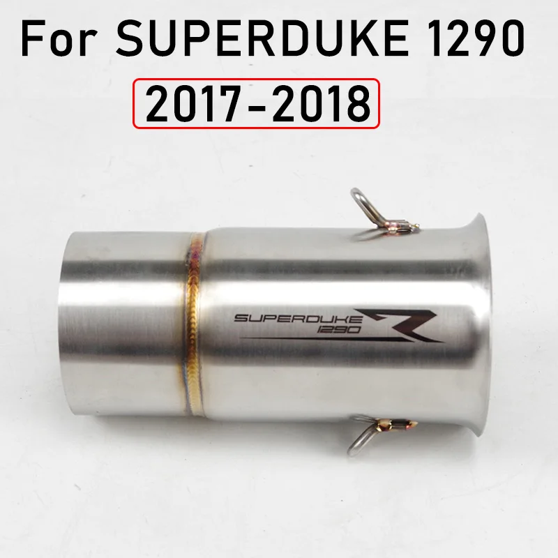 Free Shipping For DUKE R 1290sdr Exhaust Pipe Middle Link Pipe Muffler for KTM 1290 Middle Connector 60.5mm 72mm Adapter