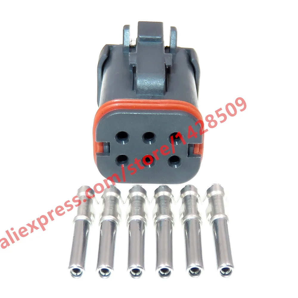 1 Set 6 Pin DT16-6SB-KP01 Car Modificated Connector Automobile Wiring Terminal Waterproof Socket Auto Accessories