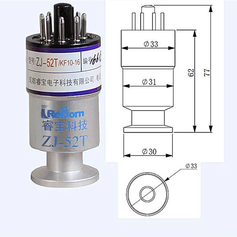 

Resistance Gauge Ionization Gauge ZJ-27 ZJ-10 ZJ-52T In-line Flange Connection