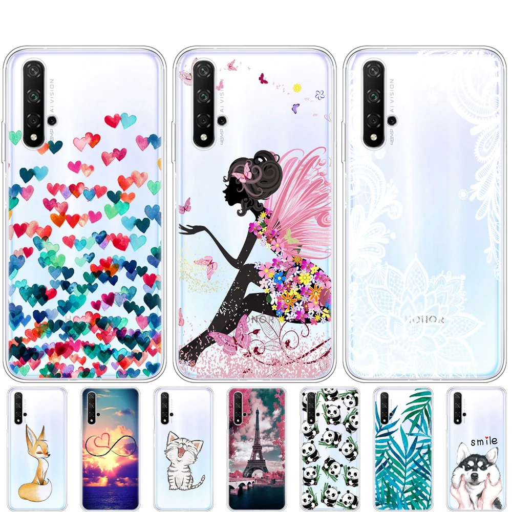 case on Honor 20 Case Silicone Back Cover Phone Case For Huawei Honor 20 Pro Lite Honor20 YAL-L21 YAL-L41 Luxury Cartoon