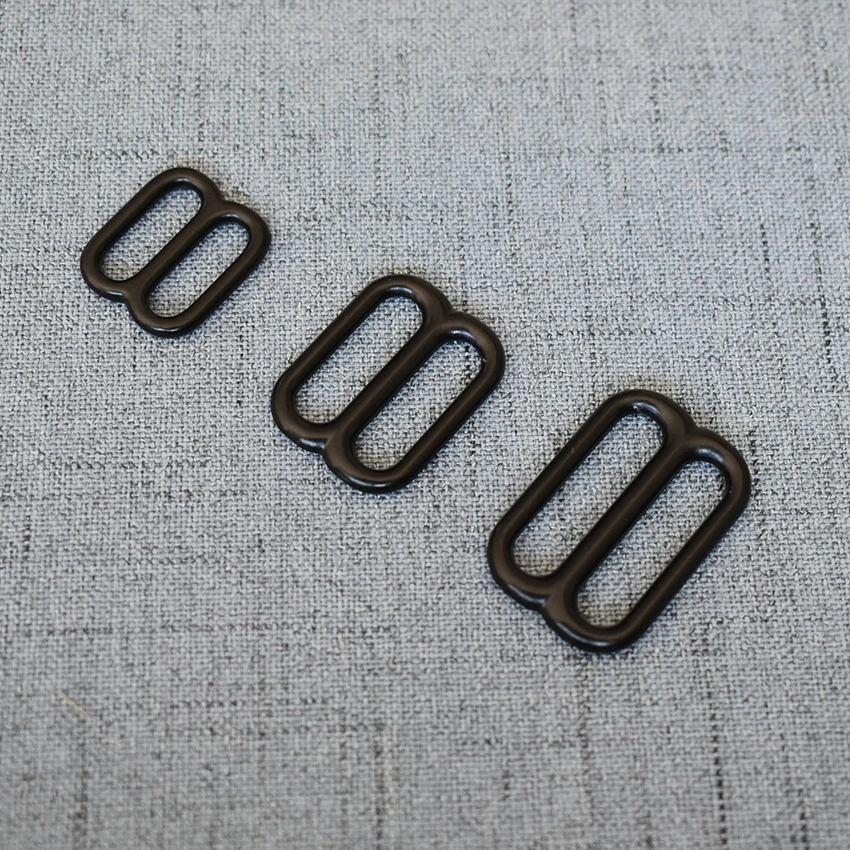 1 Pcs/Lot 15mm 20mm 25mm Solid Brass Tri Glides Slide Bar Rectangle Adjuster Buckle for Leather Craft Bag Shoulder AB29507