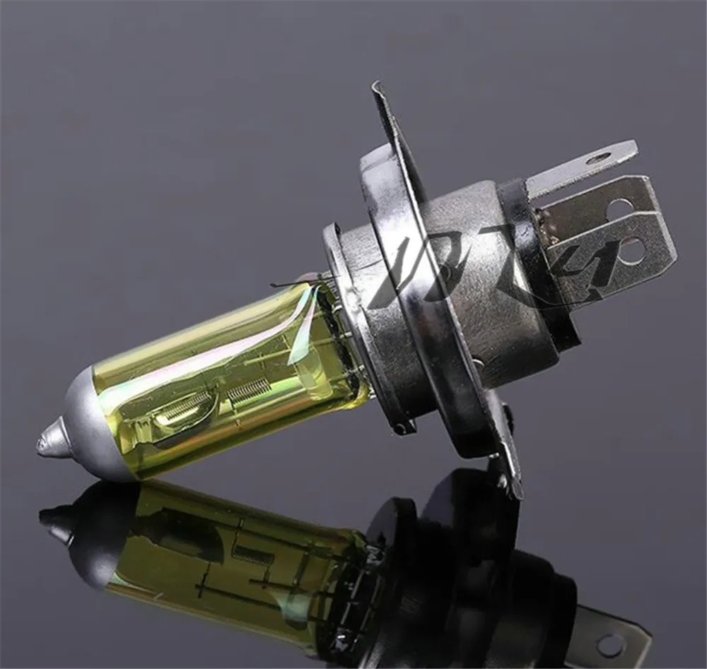 2pcs  H4 55W 12V Yellow Fog Lights Halogen Bulb High Power Headlight Lamp Car Light Source parking Head auto 60/55W 3000K