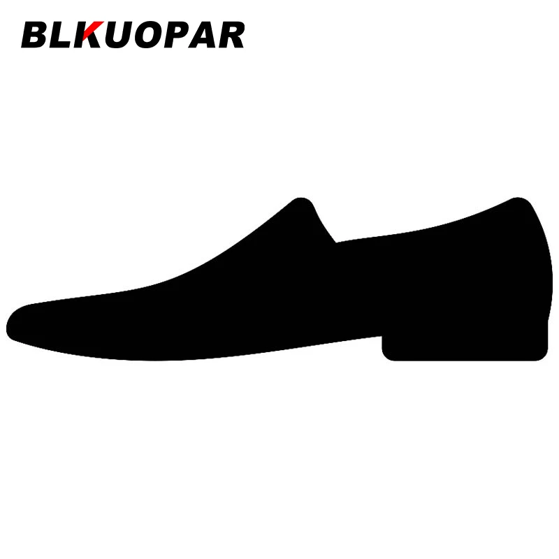 BLKUOPAR for Man Shoe Icon Car Stickers Creative Sunscreen Waterproof Decals Occlusion Scratch Refrigerator Car Accessories