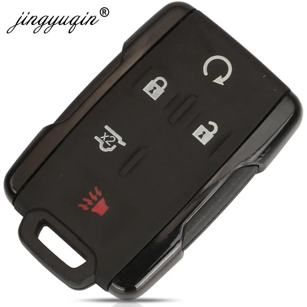 jingyuqin 3/4/5/6BTN Keyless Entry Case for GMC Yukon XL Chevrolet Tahoe Suburban Sierra Silverado Remote Key FOB Shell Housing