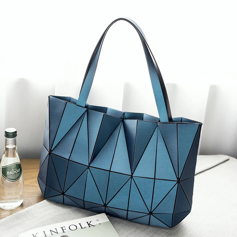 New High Quality Leather Women Geometric diamond Handbag Female Fashion Travel Bag Ladies Briefcase Shoulder Messenger Bag