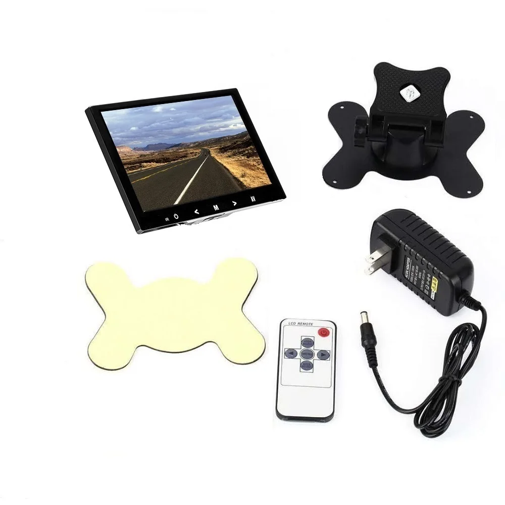 1024*768 PC CCTV Security Monitor 8 inch TFT LCD Color Video Monitor Screen HDMI VGA BNC AV Input  Stand Rotating Screen