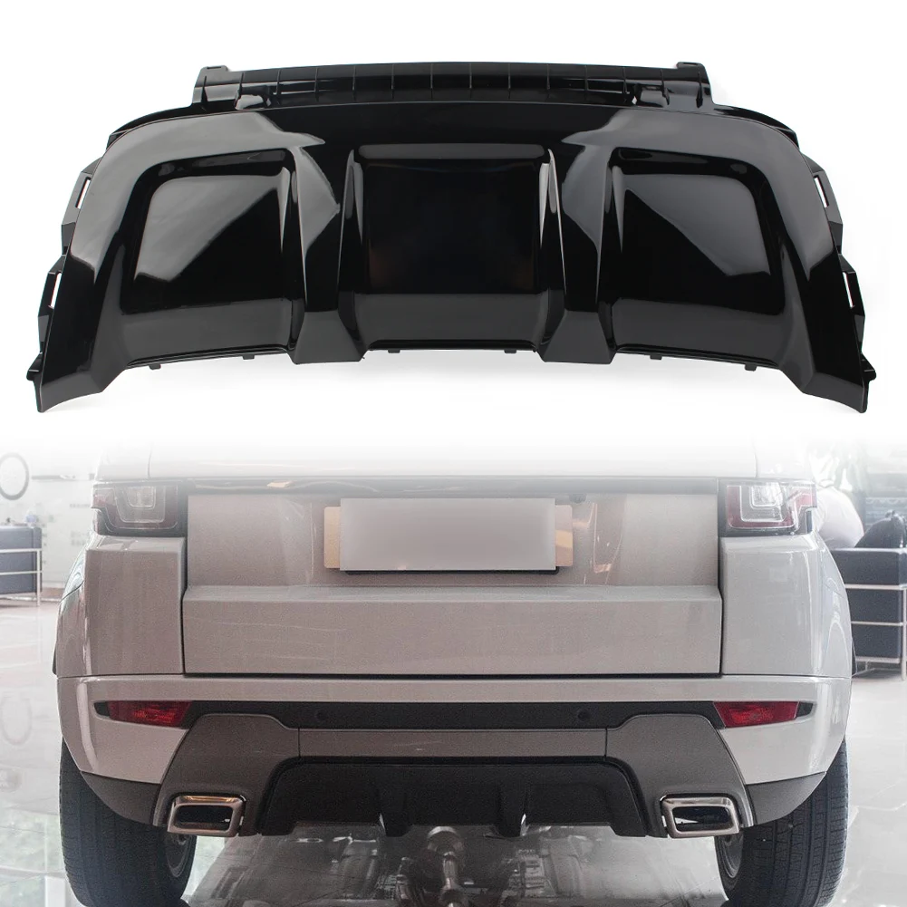 

Car Gloss Black Rear Bumper Cover Trim Plate Board for Land Rover Range Rover Evoque 2010-2018 Dynamic Models Only