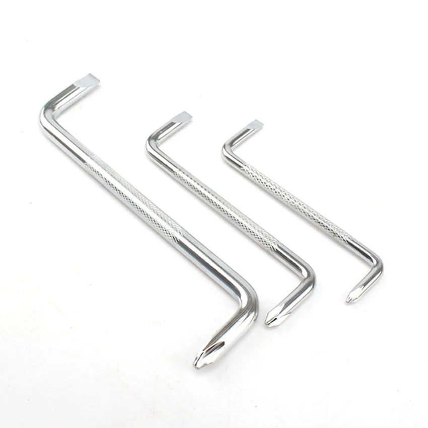 3 pz/set cacciavite di Offset di 5mm 6mm 8mm, acciaio 45 #, specchio lucidato, cacciaviti doppi di riparazione delle teste per la famiglia automatica
