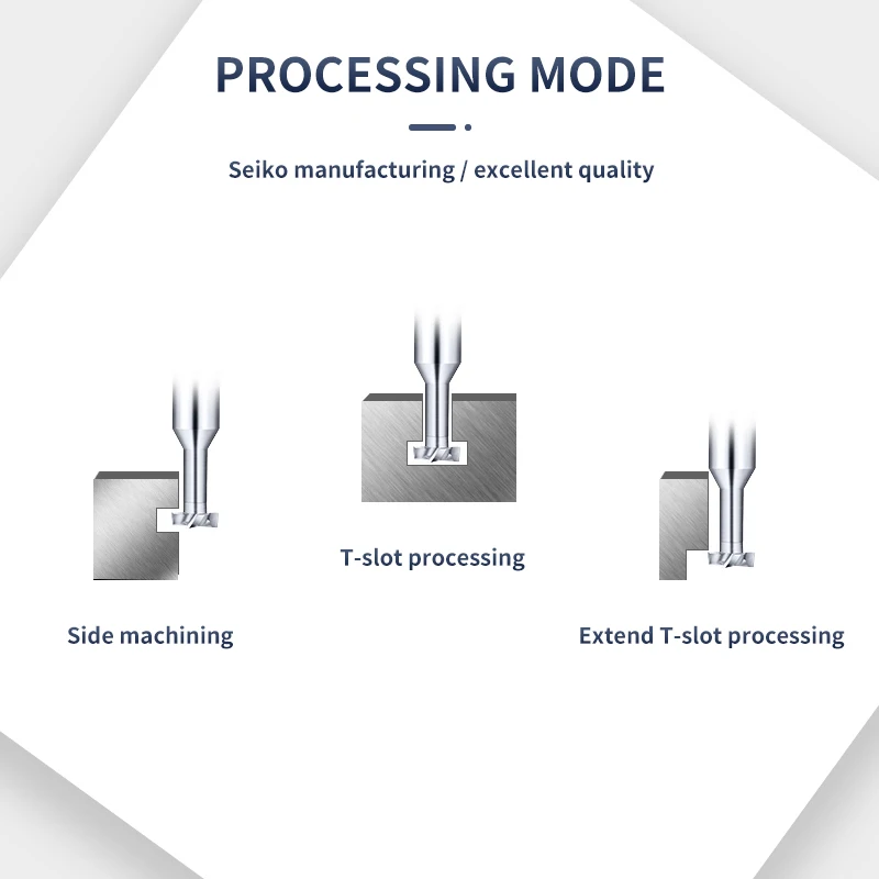T-Slot Milling Cutter 60 Degree 4-Blade Carbide Tungsten Steel  Industrial Grade Processing Tool CNC Machining Centre