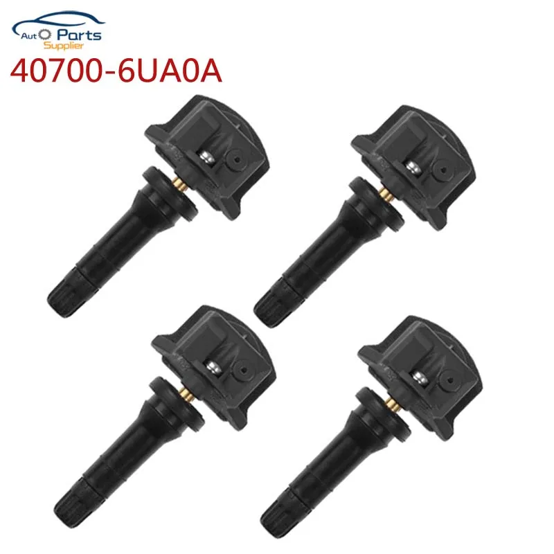 

New 4pcs TPMS 40700-6UA0A 433MHZ Tire Pressure Sensor 407006UA0A For Nissan Altima Leaf