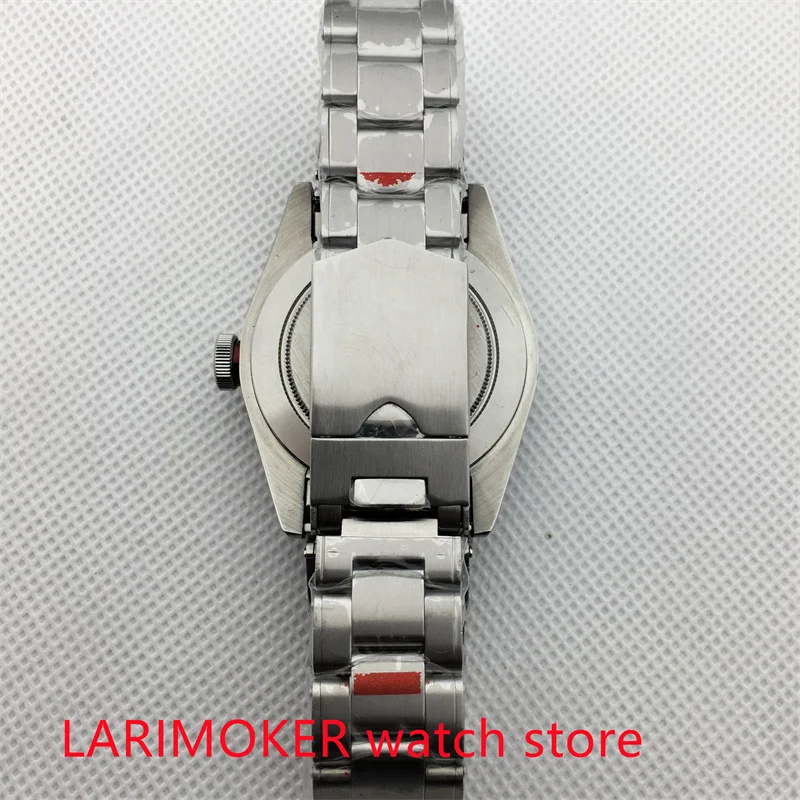 Bliger-reloj mecánico para hombre, pulsera de acero inoxidable con superficie de cristal de zafiro NH35, movimiento japonés, 41mm, esfera negra, Gre