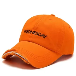 USPOP New Fashion unisex Cotton Embroidered Caps Vintage distressed baseball cap with embroidered day of the week