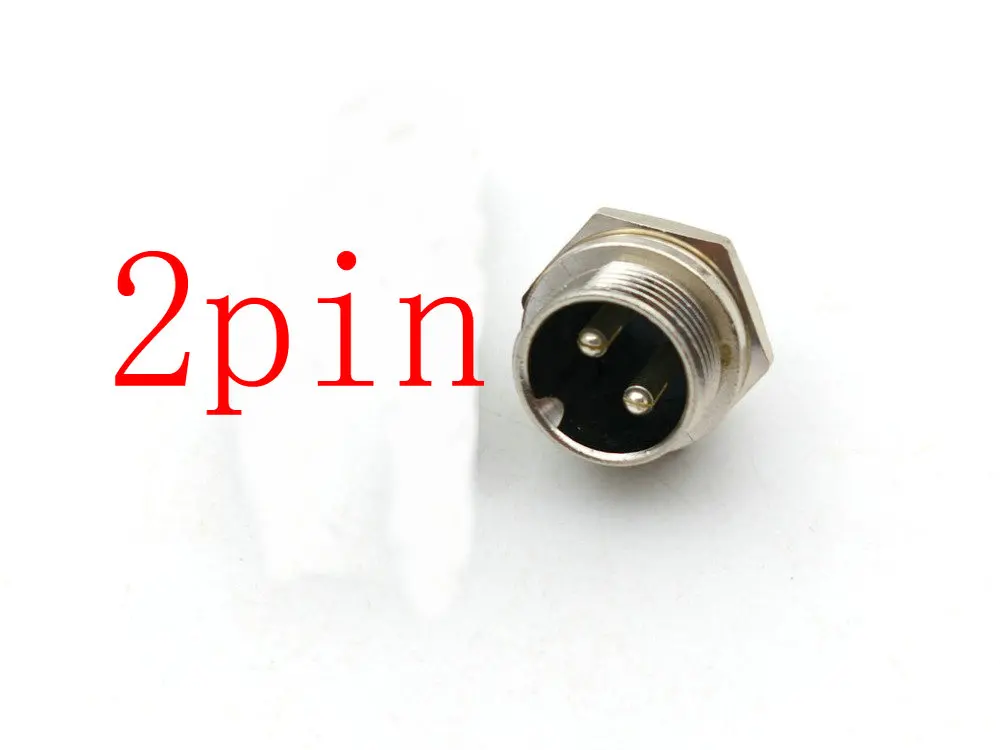 

3000pcs Silver plated 16mm GX16 2pin/3pin/4pin/5 Pin6pin/7pin/8pin Audio Cable Chassis Mount Connector