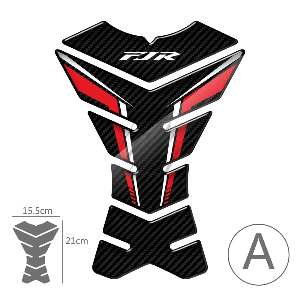 For Yamaha FJR 1300 FJR1300 A/AS/ABS 3D Carbon-look Motorcycle Tank Pad Protector Sticker