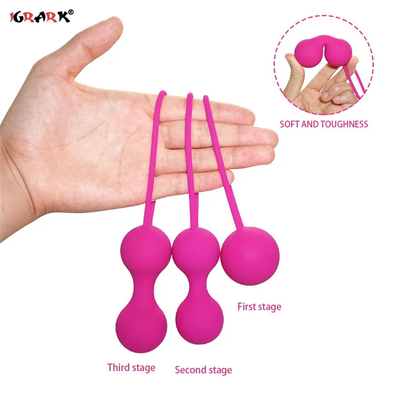 Safe Silicone Smart Ball Vibrator Kegel Ball Ben Wa Ball Vagina Tighten Exercise Machine Sex Toy for Women Vaginal Geisha Ball