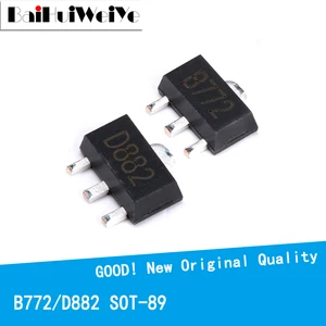 20 PCS/LOT B772 D882 10 paires 2SD882 2SB772 Transistor SOT89 NPN/PNP Nouveau chipset original de bonne qualité SOT-89 12 meilleures ventes d882 - No 2