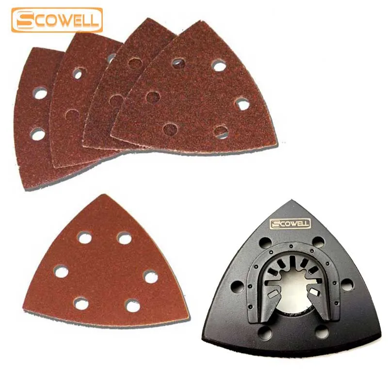 

Sanding Paper Triangular Hook Loops Sand Pad For Oscillating Multimaster Power Tools Saw Blade Multi Tool Replaced Accessories