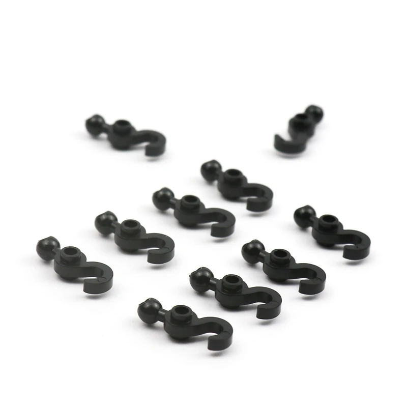 10/20pcs Technical Parts 30395 Hook with Towball MOC Building Blocks DIY Cranes Accessory Lifting Hook Educational Parts Toys