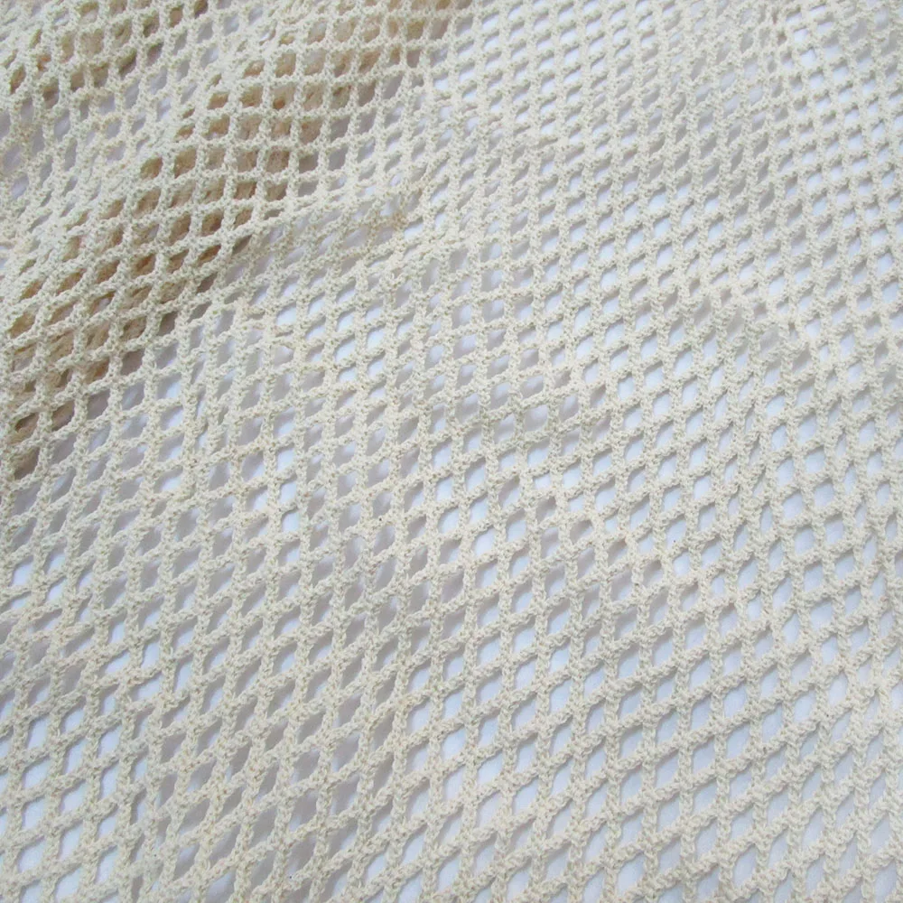 Pure Cotton Mesh Fabric Sewing Apparel Cloth Knitted Net Fabric for Casual Comfort Blouse Household Supplies 100% Cotton