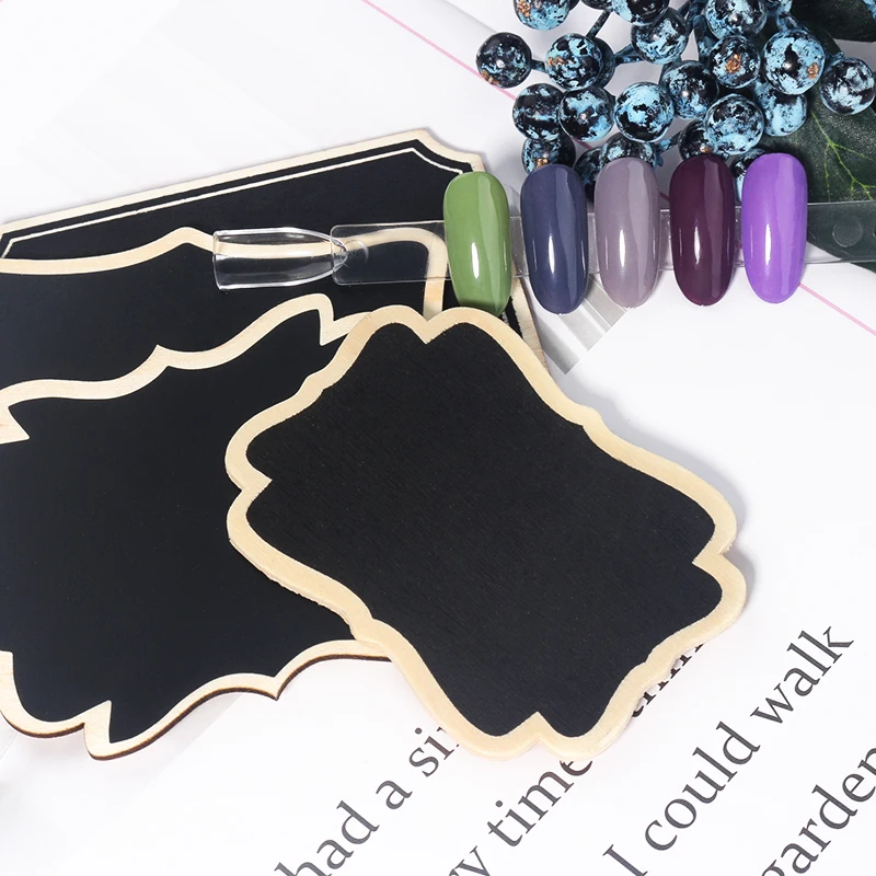 DIY Nail Art Book Gel Polish Show Stand Blackboard Practical Display Board Frame Wooden Nails Display Tool Manicure Art Tools