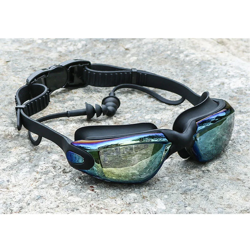 Gafas de natación impermeables para hombres y mujeres, máscara antiniebla, gafas de piscina profesionales para adultos, gafas de natación con espejo