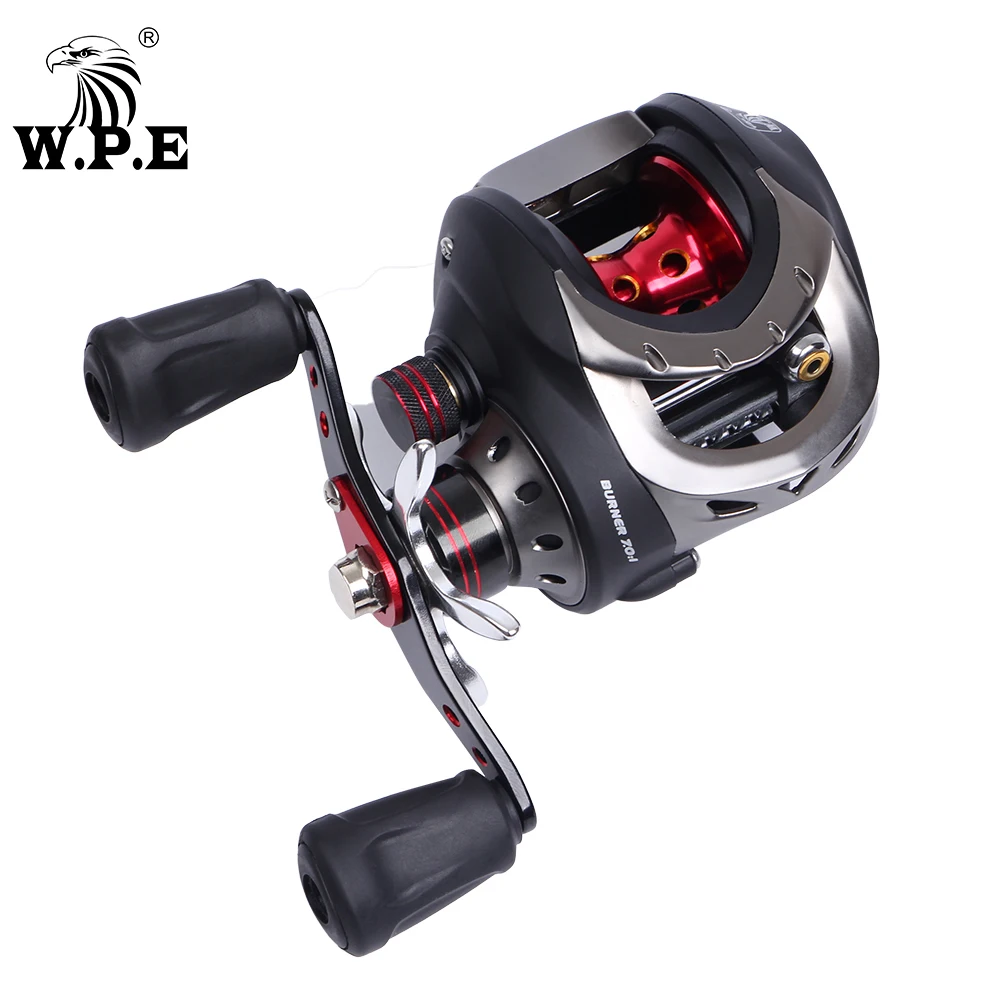 

W.P.E BAT100 7.0:1 High Speed Baitcast Fishing Reel 9+1 Ball Bearings 5KG Max Drag Power Bait Casting Wheel Fishing Tackle