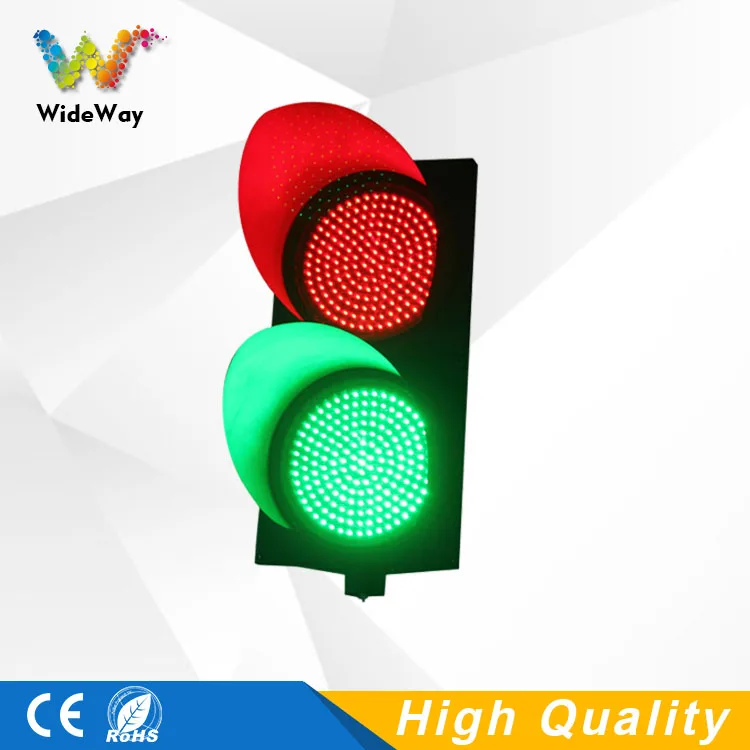 New design road safety Waterproof PC housing 300mm red green LED traffic signal light