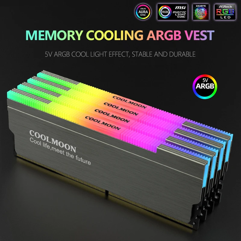 CM-RA1 ARGB Desktop Computer Memory Bar Cooling Vest 5V Shenguang Synchronization