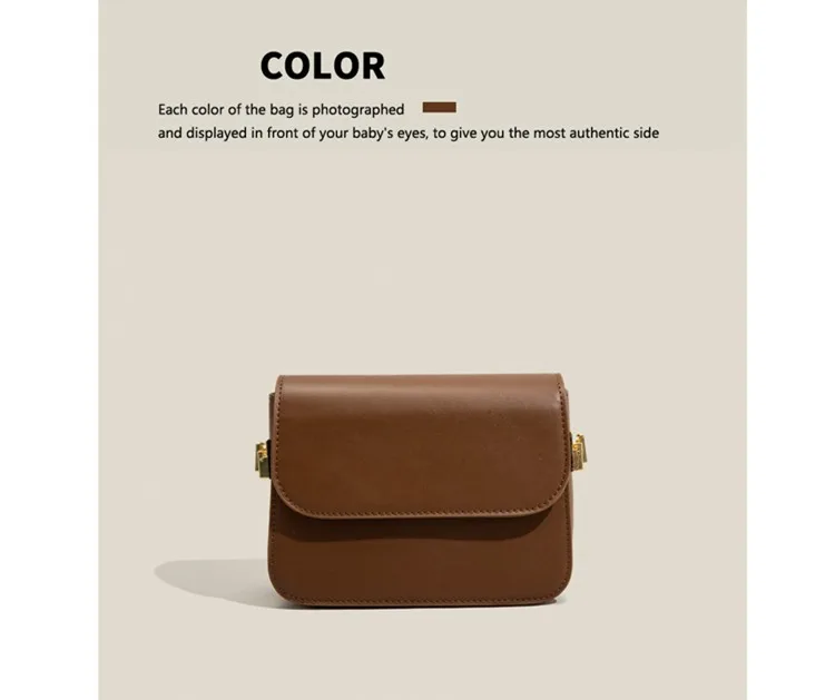 Maxdutti France Style England Ins Fashion Bags Women Blogger Saddle Retro Solid Messenger Bag Armpit Bag Casual Small Square Bag