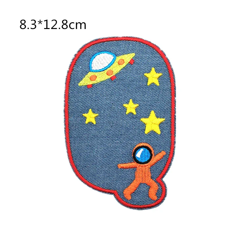 New Arrival Wholesale 23 Kinds of Cartoon Planet Embroidery Cloth Stickers Children Clothes Jeans Knee Stickers Hole Patching