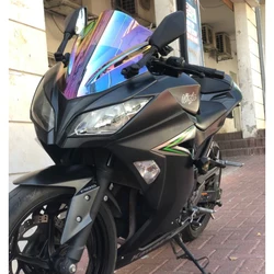 Windscreen For 2013 2014 2015 2016 2017 Kawasaki Ninja EX 300 300R EX300 Wind Screen Deflectors Windshield Smoke Iridium