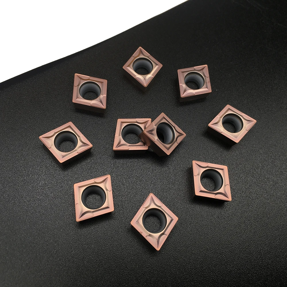10 Chiếc CCMT09T304 FT1125 Cho Thép Không Gỉ Chất Lượng Gia Công Tiện Bằng Máy CNC Toolturning Dụng Cụ Carbide Miếng Lót Cho Máy Tiện