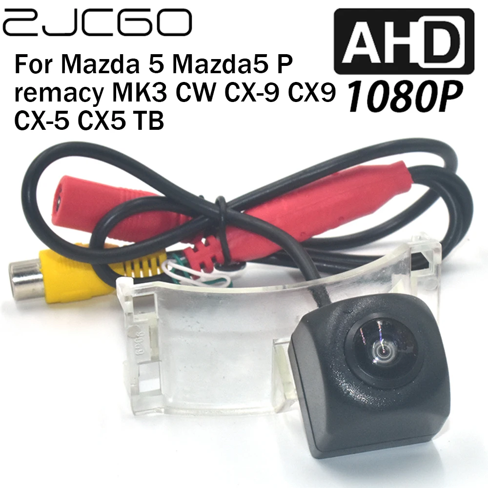 

ZJCGO Car Rear View Reverse Backup Parking AHD 1080P Camera for Mazda 5 Mazda5 Premacy MK3 CW CX-9 CX9 CX-5 CX5 TB