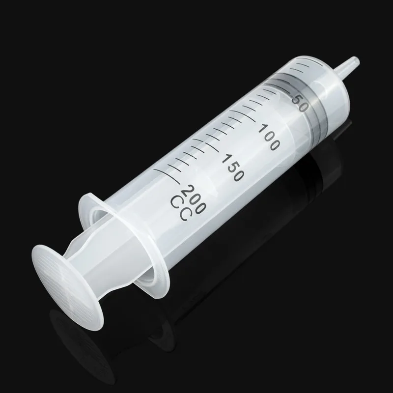 150/200/300ml Large Capacity Syringe & Hose Reusable Non-Toxic Disposable Plastic Pump Sterile Health Measuring Syringe Tools